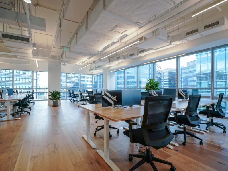 Interior,Of,Modern,Empty,Office,Building.open,Ceiling,Design.